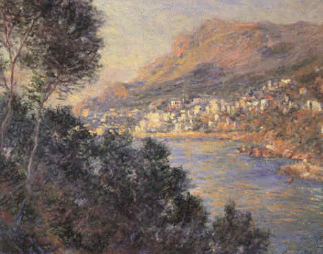 Claude Monet Monte Carlo seen from Roquebrune